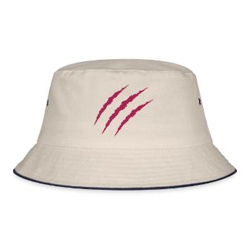 claw - Bucket Hat - ecru/navy - Front
