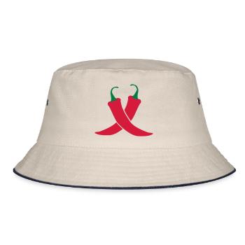 Chilli - Bucket Hat - ecru/navy - Front
