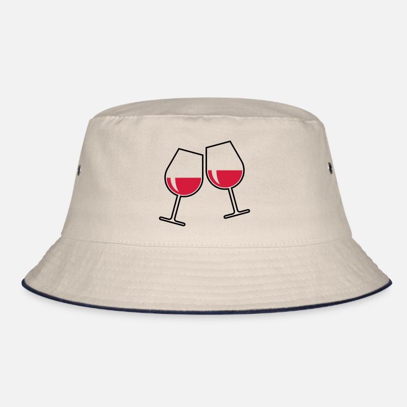 2 Rotweingläser (Rotwein / Wein / Bauchig / Zu 2C) Bucket Hat