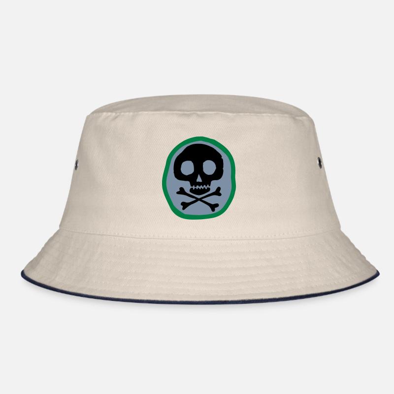 Skull and bones Bucket Hat