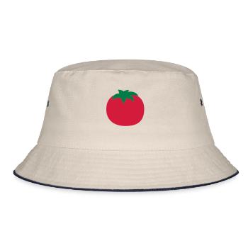 Tomato - Bucket Hat - ecru/navy - Front