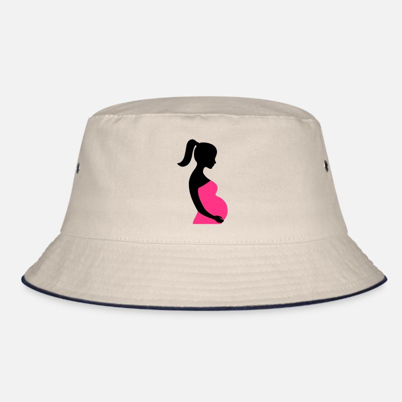 Schwangere Silhouette Bucket Hat