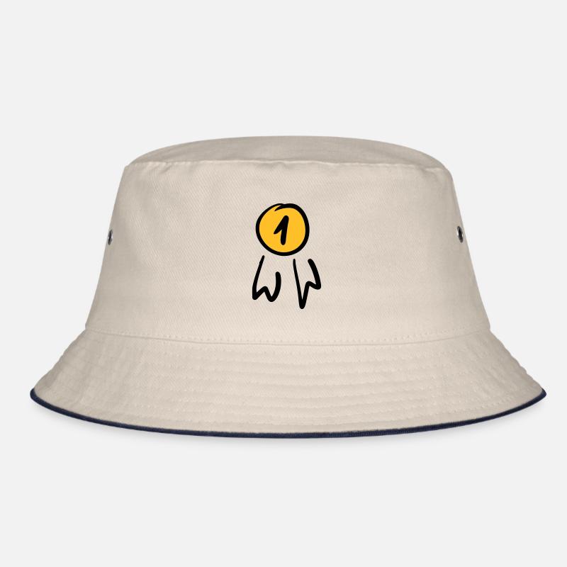 First place badge / order. Scrawl. Bucket Hat