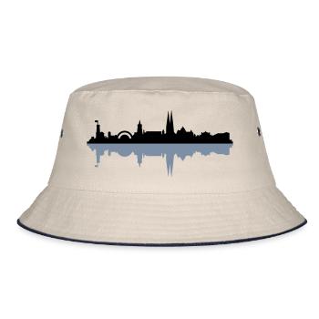 Skyline Bielefeld - Bucket Hat - Natur/Navy - Vorne