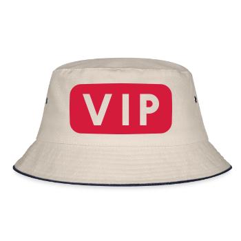 VIP - Bucket Hat - Natur/Navy - Vorne