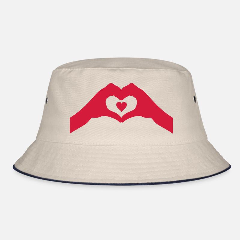hände herz Bucket Hat