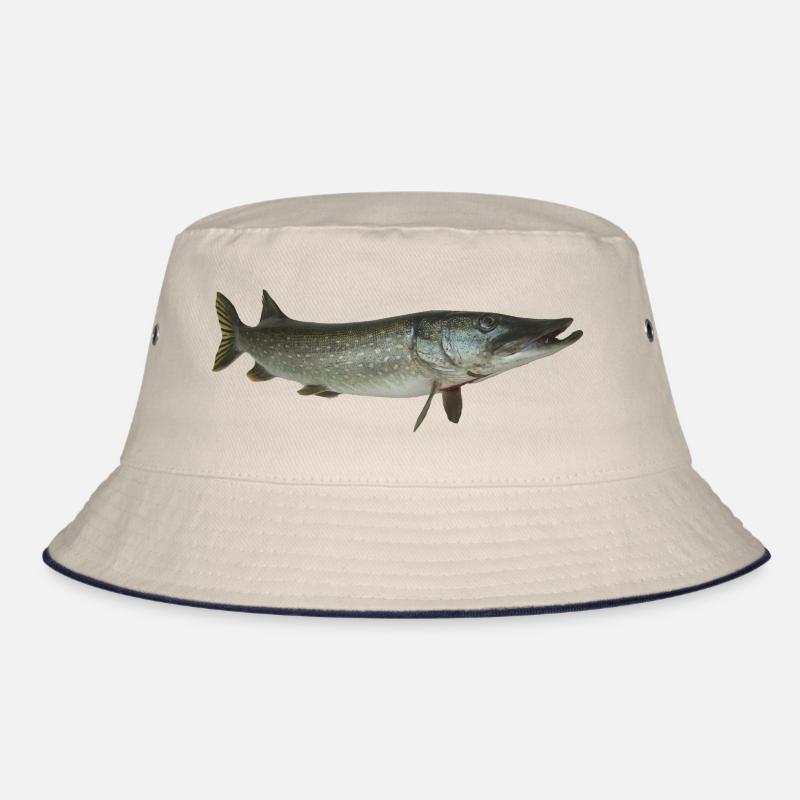 Brochet - Bob - blanc cassé/bleu marine