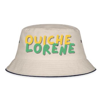 ouiche lorene - L'Essence de la Simplicité - Bob - blanc cassé/bleu marine - Devant