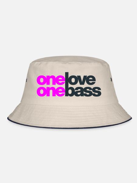 One Love One Bass - Bucket Hat - Natur/Navy