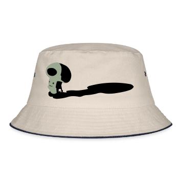 Mushroom head - Bucket Hat - ecru/navy - Front
