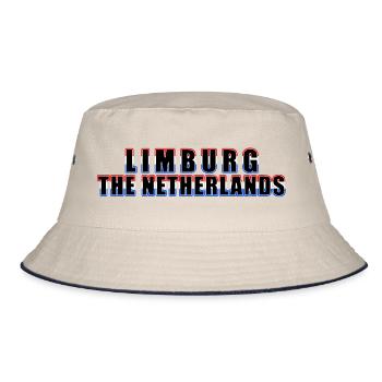 limburg europe - the netherlands - Bucket Hat - ecru/navy - Front