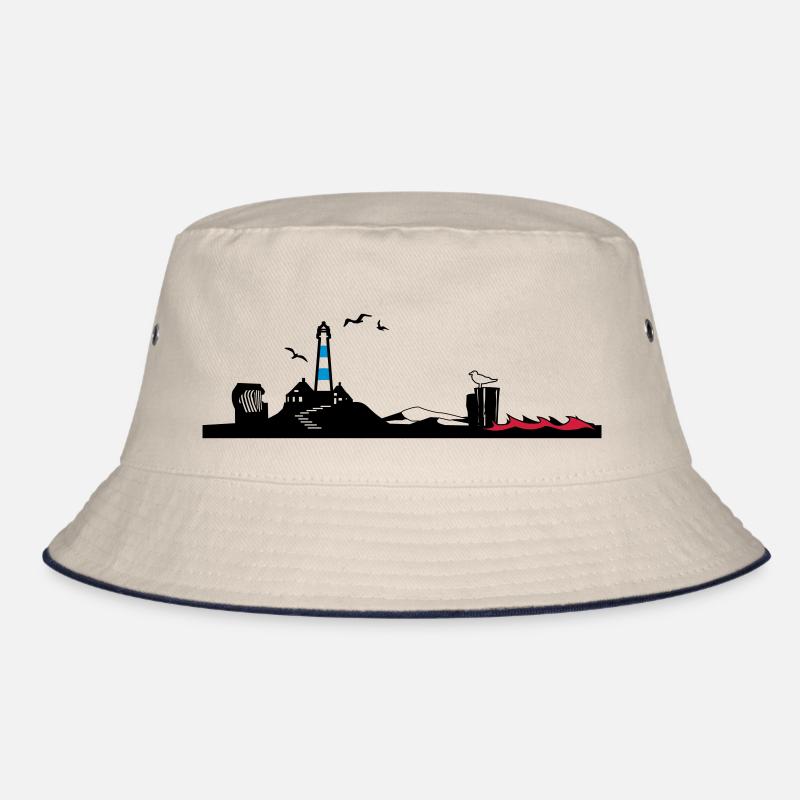 North Sea Silhouette Bucket Hat