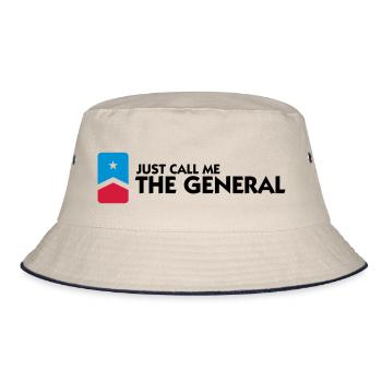 Just call me the General - Bucket Hat - ecru/navy - Front