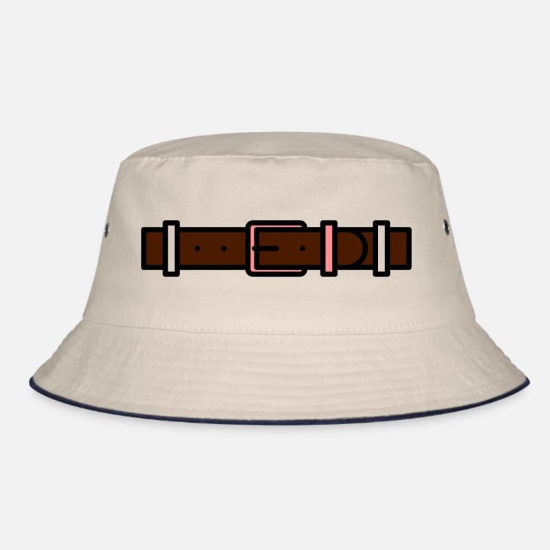 gürtel - Bucket Hat - Natur/Navy