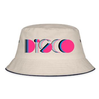 disco - Bucket Hat - Natur/Navy - Vorne