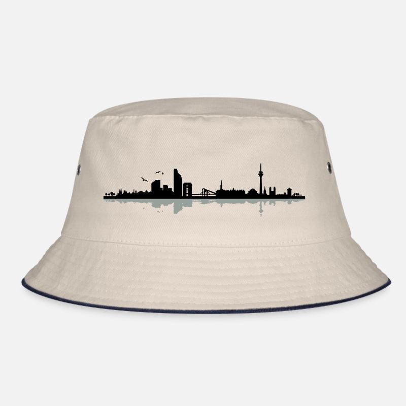 Düsseldorf Skyline - Bucket Hat - Natur/Navy