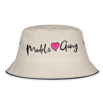 maedels gang heart - Bucket Hat - Natur/Navy - Vorne