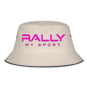 Rally my Sport 2 pink black - Bucket Hat - ecru/navy - Front