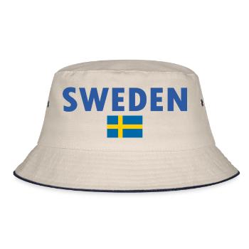 Schweden - Bucket Hat - Natur/Navy - Vorne