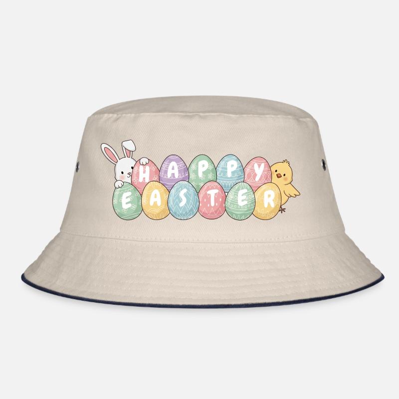 Süßes Osterhasen-Küken und Eier Bucket Hat