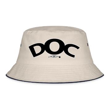 DOC-logo - Bucket Hat - Natur/Navy - Vorne