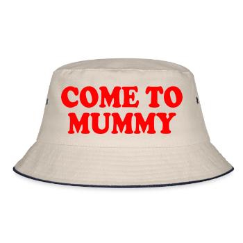 come to mummy - Bucket Hat - ecru/navy - Front