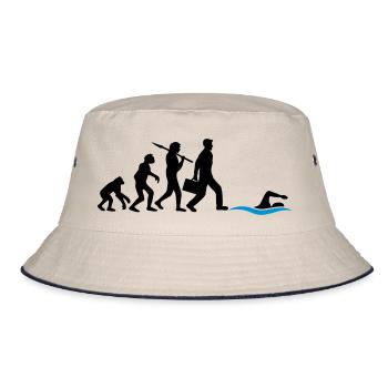 développement de l'évolution né pour nager logo s - Bob - blanc cassé/bleu marine - Devant