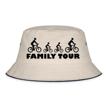 Family Tour - Conception de tours à vélo - Bob - blanc cassé/bleu marine - Devant