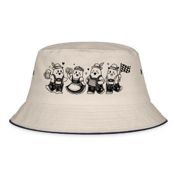 Bayerische Geister - Bucket Hat - Natur/Navy - Vorne