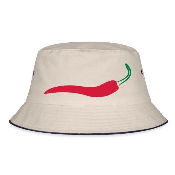Tribal hot Chilli - Bucket Hat - Natur/Navy - Vorne