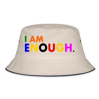I am enough - Bob - blanc cassé/bleu marine - Devant