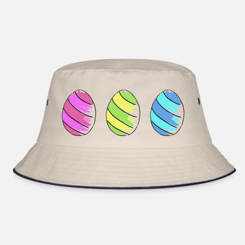 eggs eggs easter easteregg easter eggs easter75 Bucket Hat