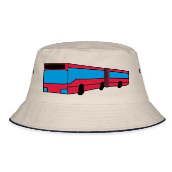 Bus - Bucket Hat - Natur/Navy - Vorne