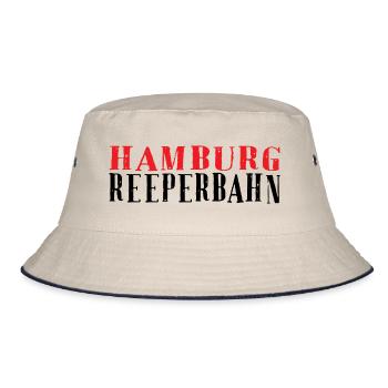 Hamburg Vintage Stempel - Bucket Hat - Natur/Navy - Vorne