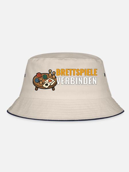 Brettspiele verbinden. - Bucket Hat - Natur/Navy