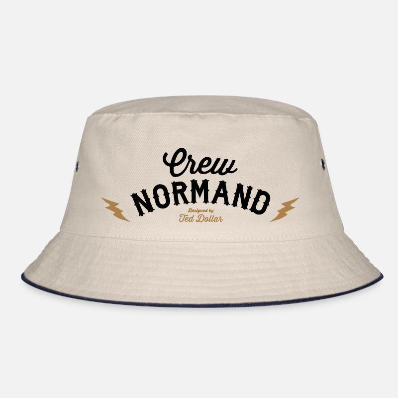 Crew Normand logo - Bob - blanc cassé/bleu marine