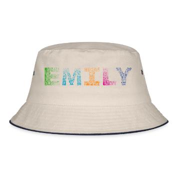 Emily Letter Name - Bob - blanc cassé/bleu marine - Devant