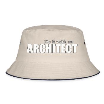 ARCHITECT - Bucket Hat - Natur/Navy - Vorne