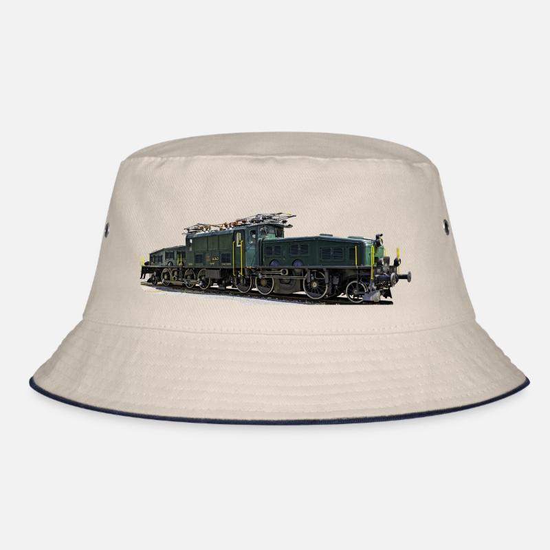 SBB Krokodil - Bucket Hat - Natur/Navy