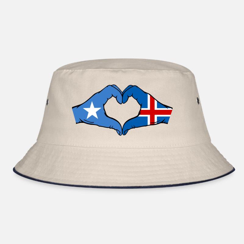 Drapeau de l’île de Somalie mains forme de coeur Bob