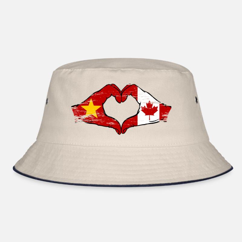 Vietnam Canada drapeau mains forme coeur utilisé Bob