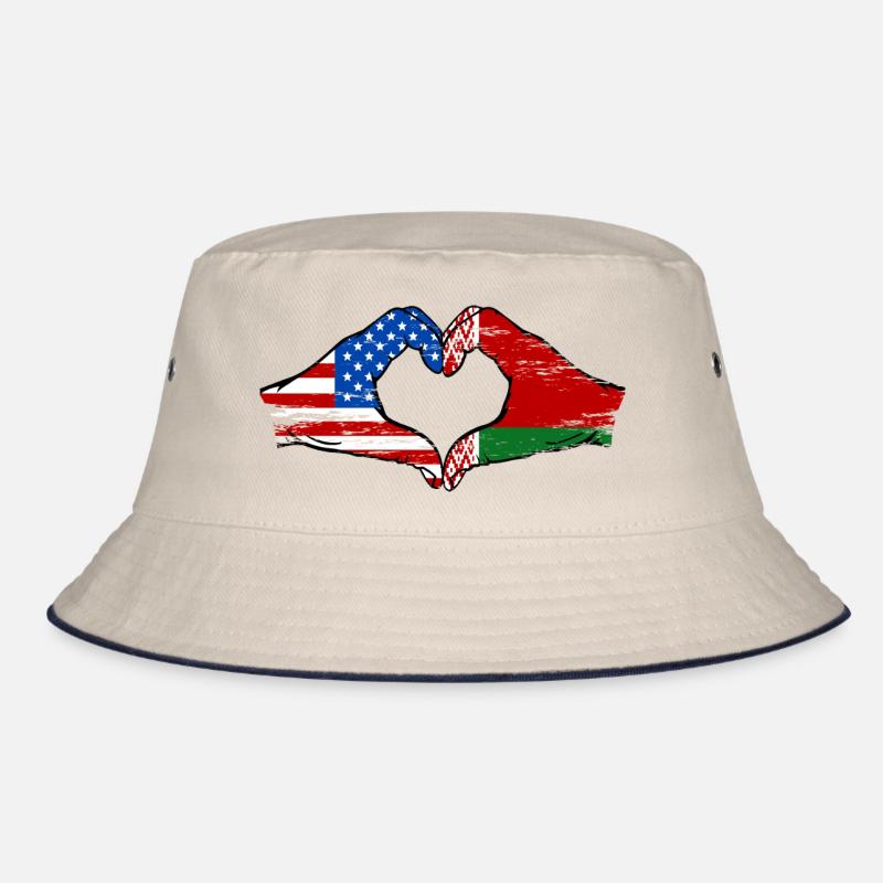 États-Unis Biélorussie drapeau mains forme de coeur utilisé Bob