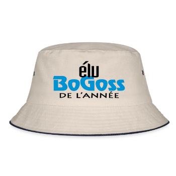 Bogoss Jahr (2c) - Bucket Hat - Natur/Navy - Vorne