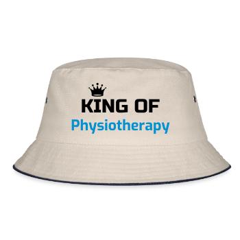 Krankengymnast / Krankengymnastin / Physio / - Bucket Hat - Natur/Navy - Vorne