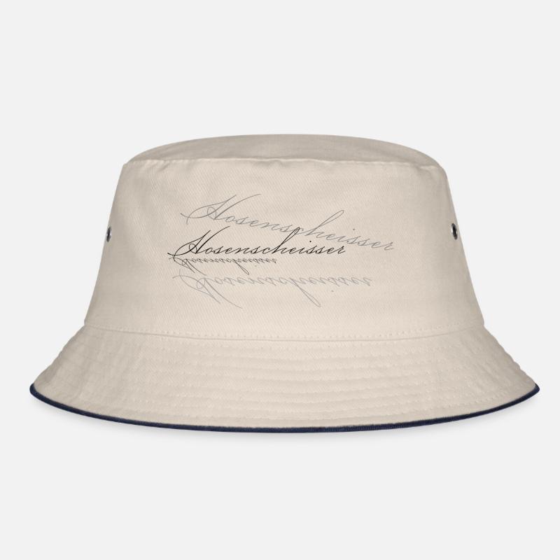 Trouser shitter - Bucket Hat - ecru/navy