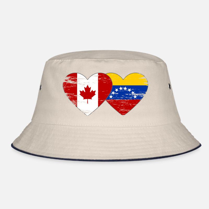 Drapeau Canada Venezuela coeur utilisé Bob