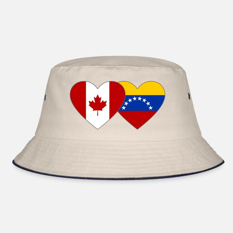 Drapeau Canada Venezuela Coeur Bob