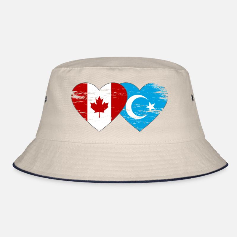 Drapeau du Canada ouïghour coeur utilisé Bob