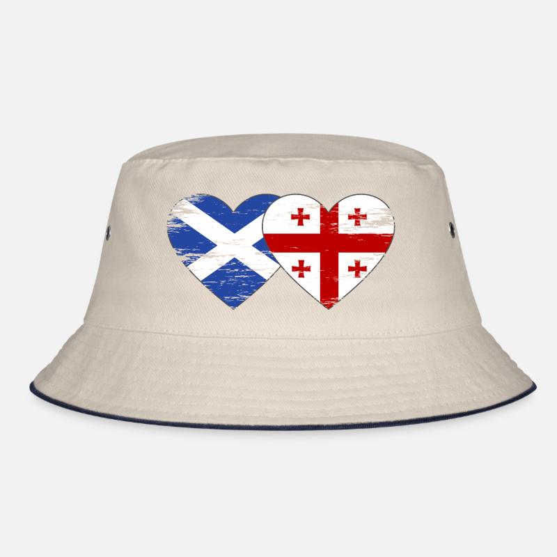 Ecosse Géorgie drapeau coeur utilisé Bob