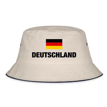 Germany German Flag German Flag Gift - Bucket Hat - ecru/navy - Front